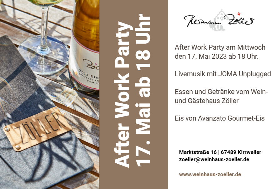 After Work Party am 17. Mai